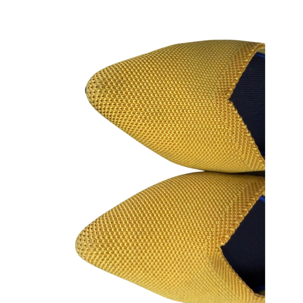 ROTHYS The Pointed Flat Shoes Yellow Knit Women's Size W8.5 - Picture 5 of 7